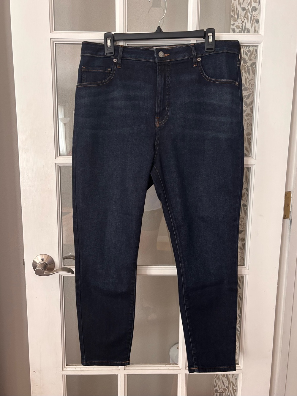 EVERLANE Curvy High Rise Crop Skinny Jeans Sz 33 Crop